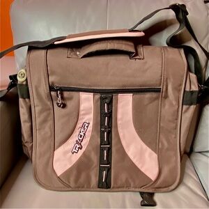 Tracker Brown and Pink Messenger Bag Never Used
